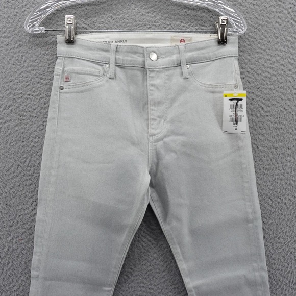 AG Adriano Goldschmied Farrah Ankle Seamless Hi Rise Skinny Jeans Size 26 Gray - Picture 3 of 16
